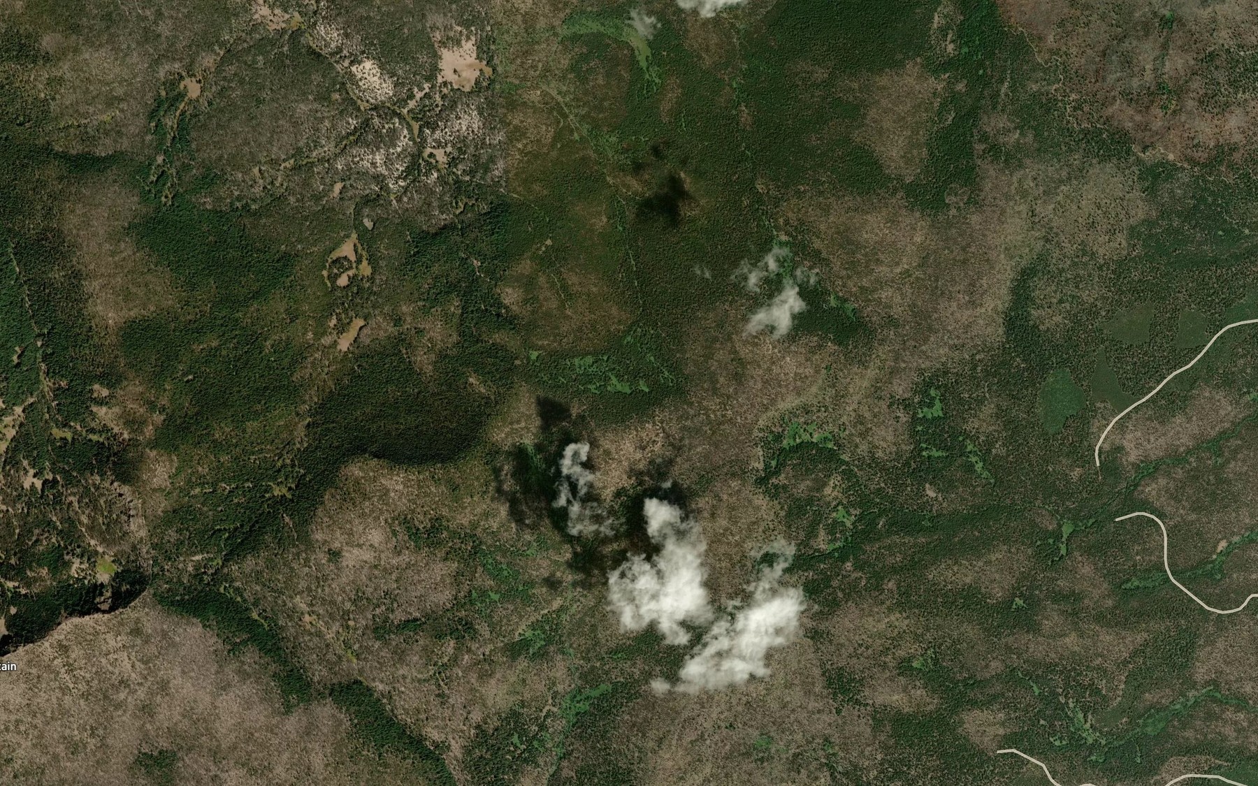 Satellite map of the Antler Springs