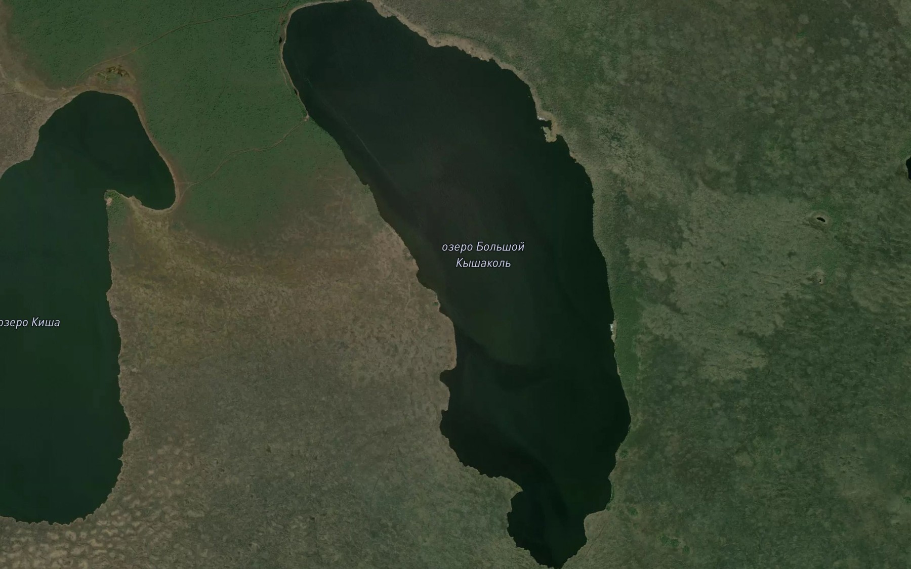 Satellite map of the Ozero Bol'shoy Kyshagul'