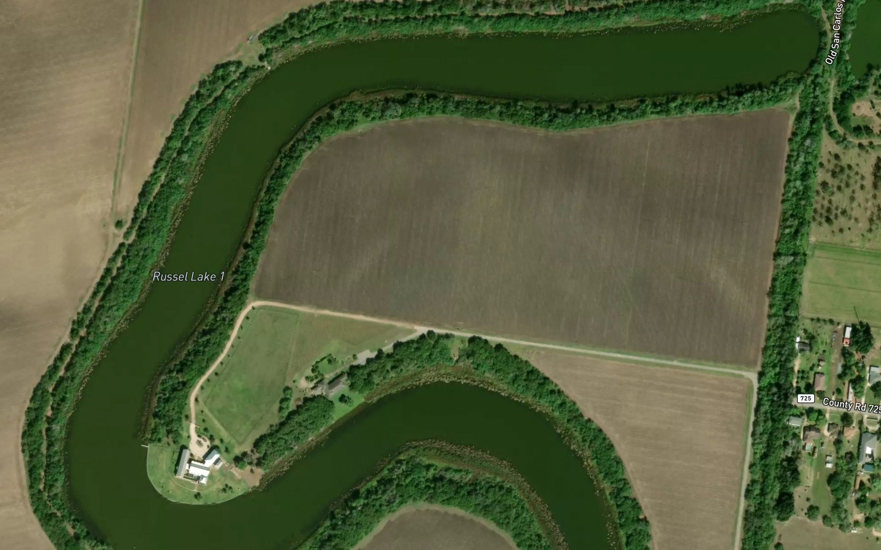 Satellite map of the Russel Lake 1