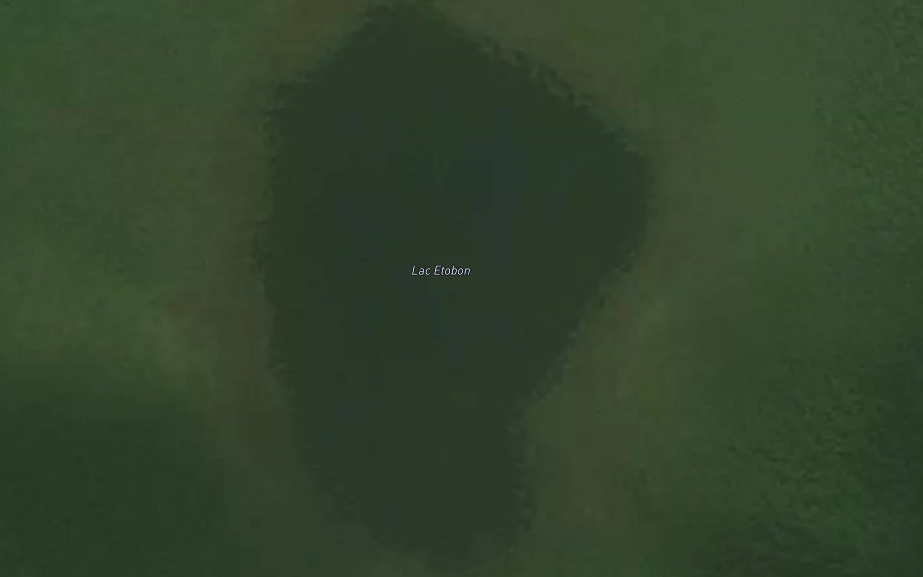 Satellite map of the Lac Etobon