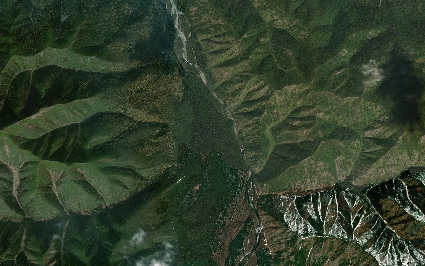 Satellite map of the Razdel'nyy