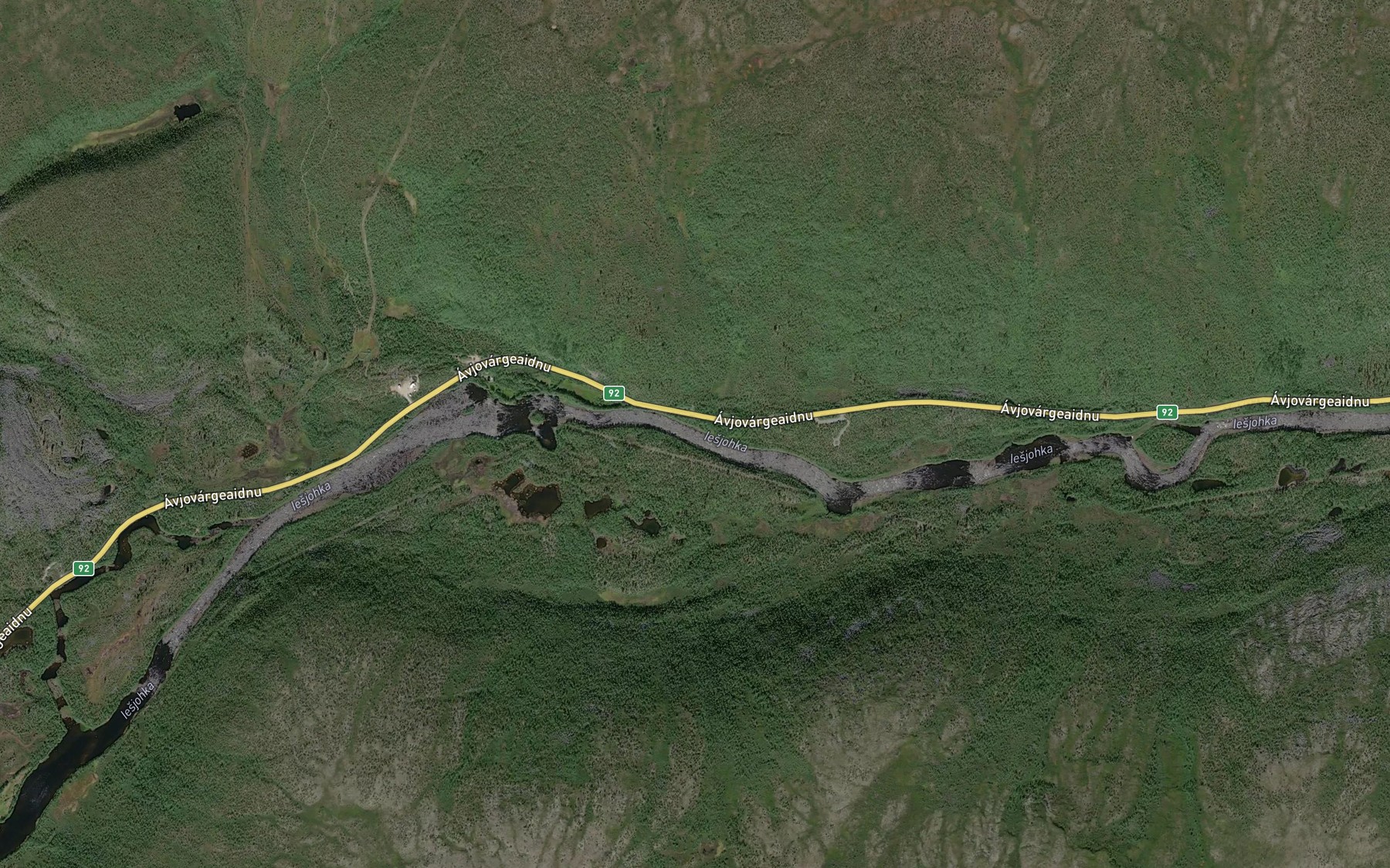 Satellite map of the Gukkesnjaeran
