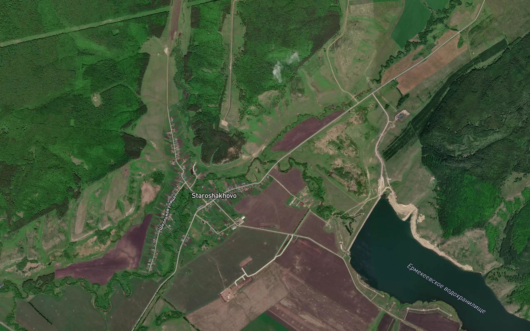Satellite map of the Stivinzya