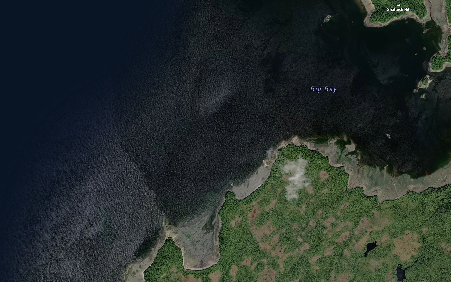 Satellite map of the South Passage