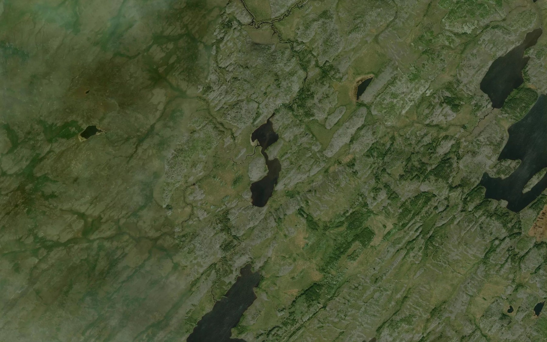 Satellite map of the Lac Kachemiskw