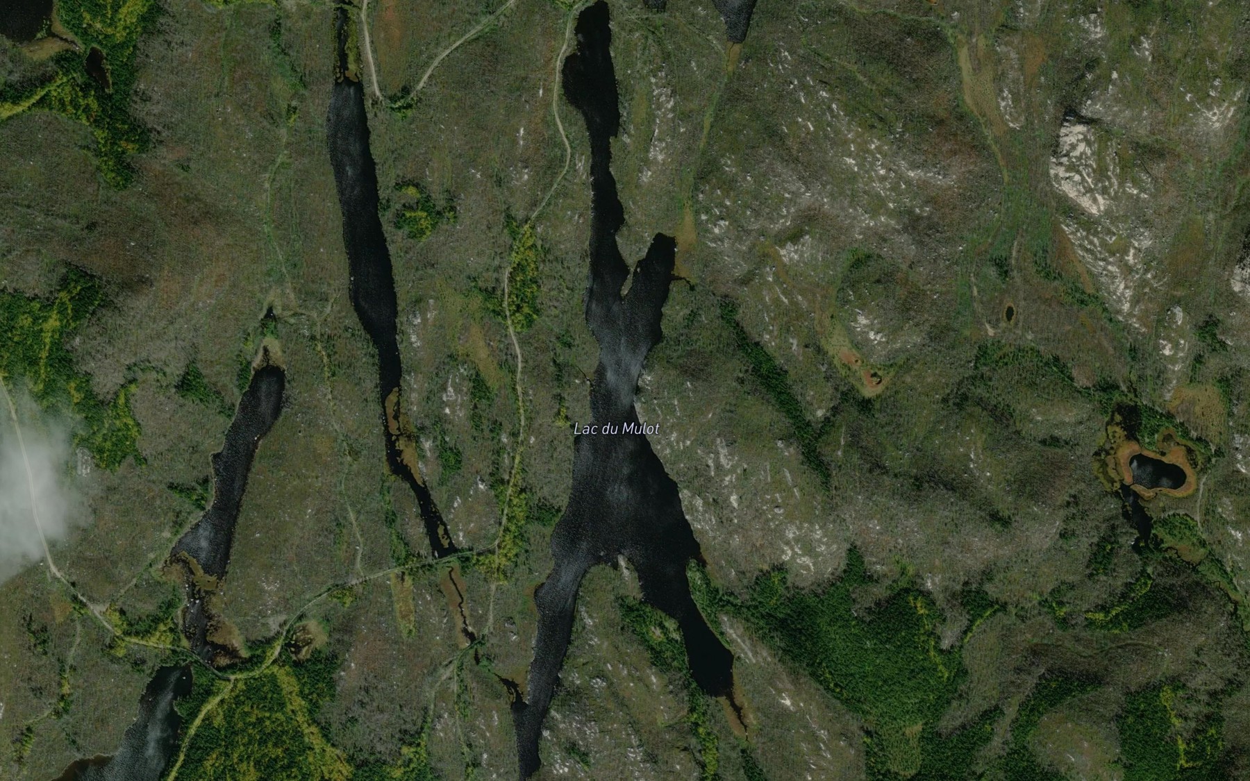 Satellite map of the Lac du Mulot