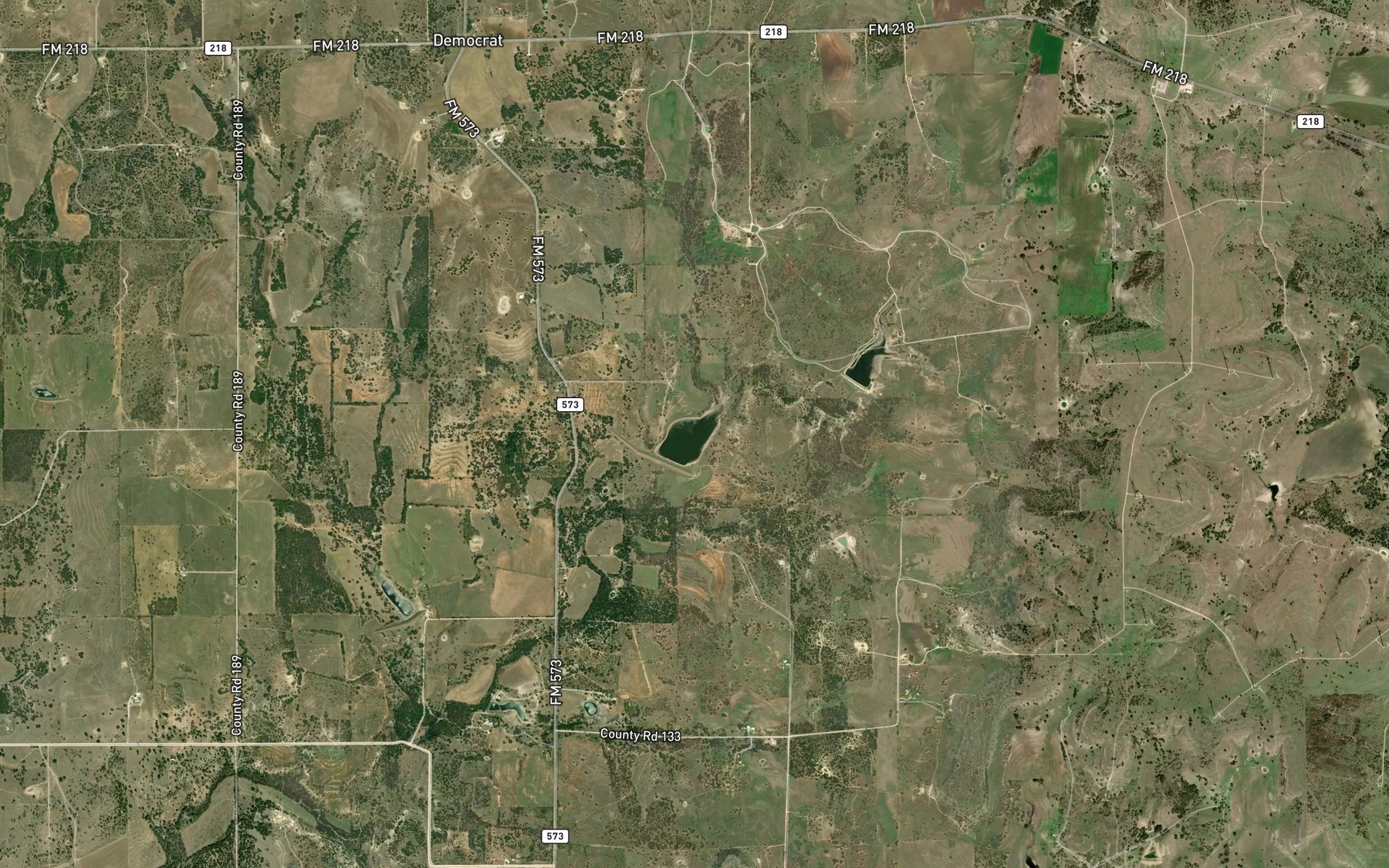 Satellite map of the Soil Conservation Service Site 17a-1 Reservoir