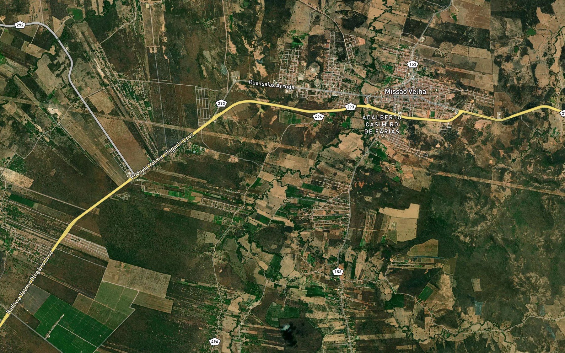 Satellite map of the Riacho Fundo