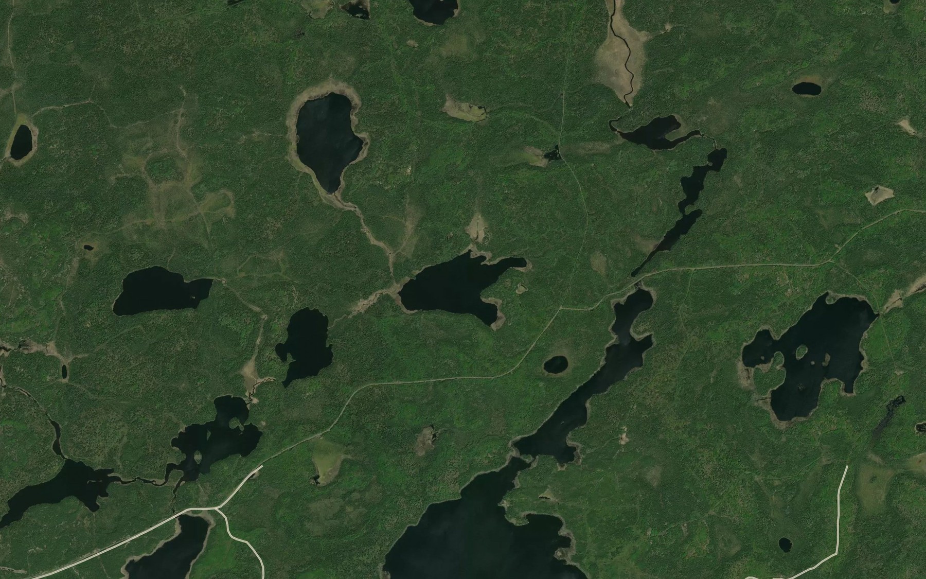 Satellite map of the Hettrick Lake