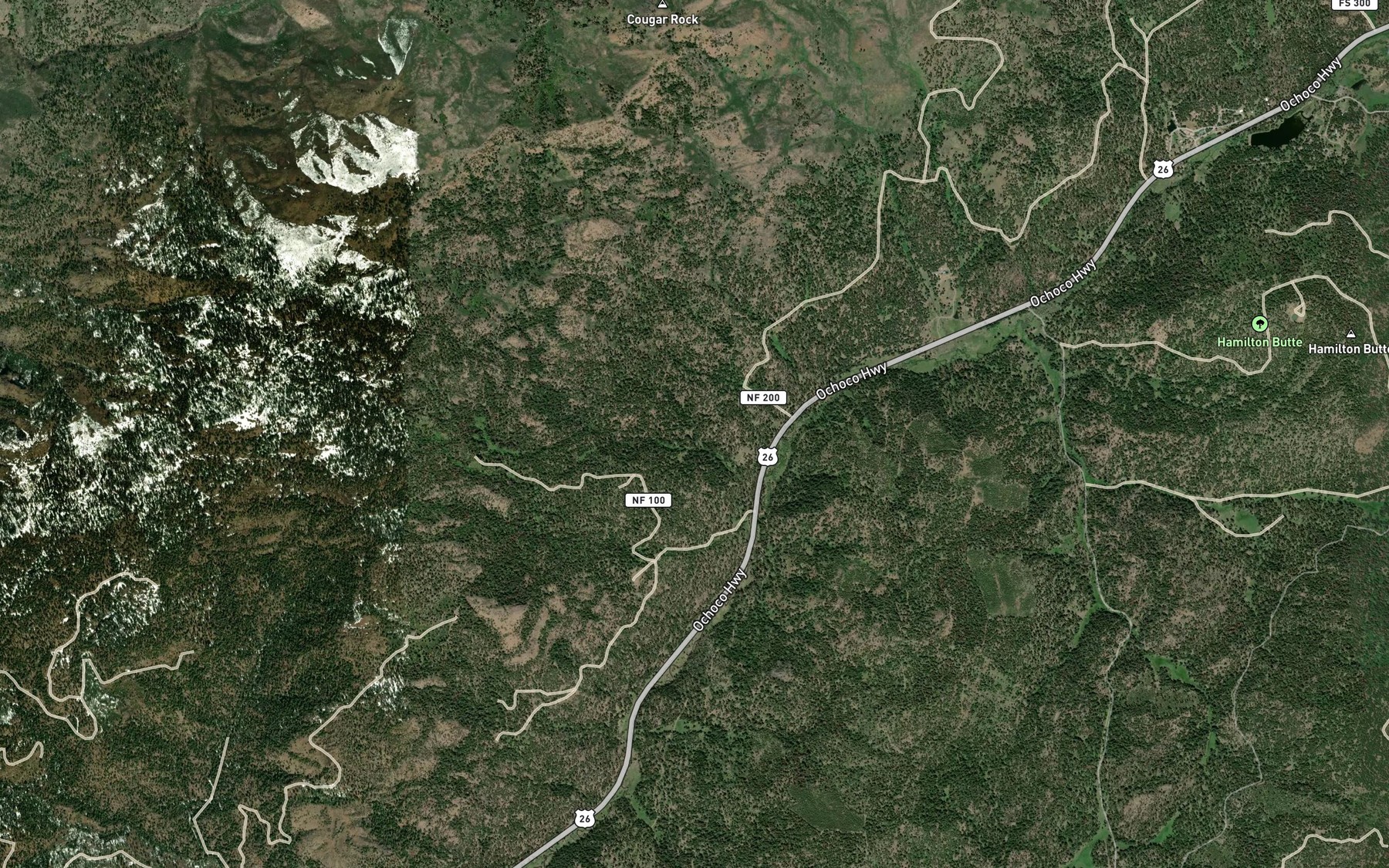 Satellite map of the Buck Spring