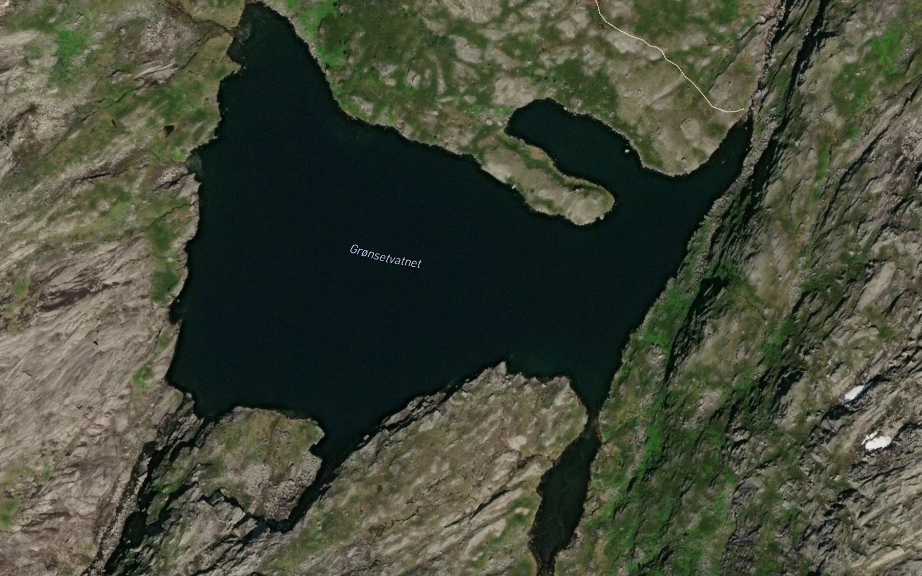 Satellite map of the Gronsetvatnet
