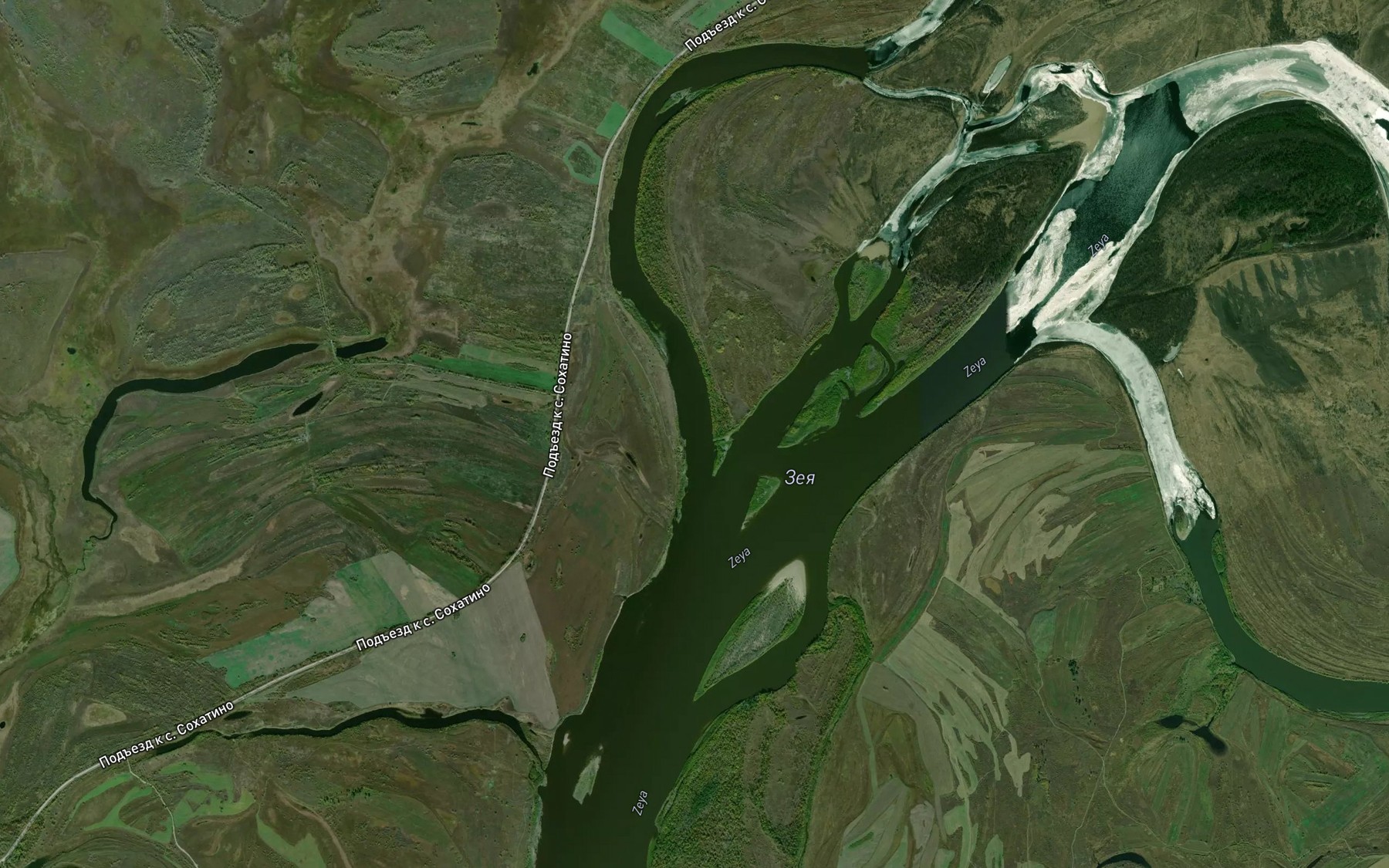 Satellite map of the Protoka Busikha