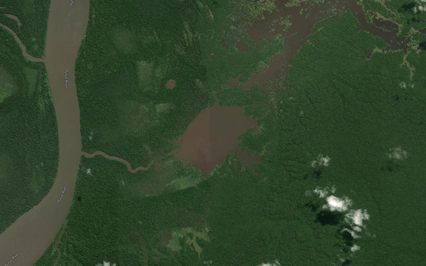 Satellite map of the Lago do Arapari