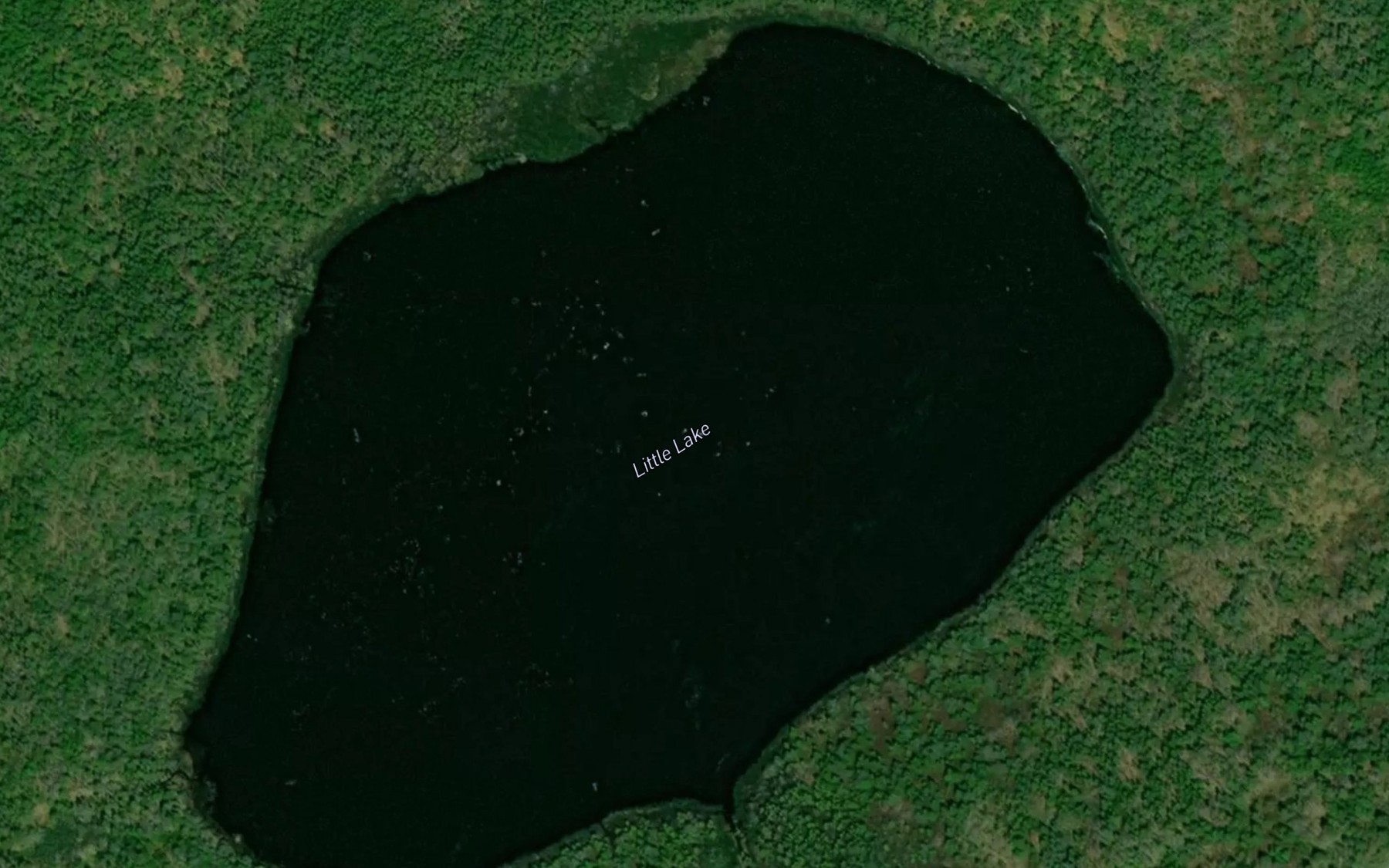 Satellite map of the Little Lake