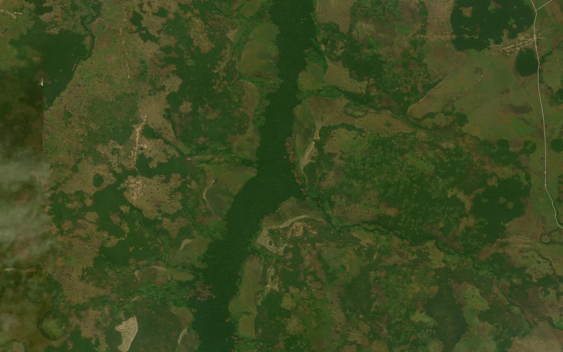 Satellite map of the Ngunga