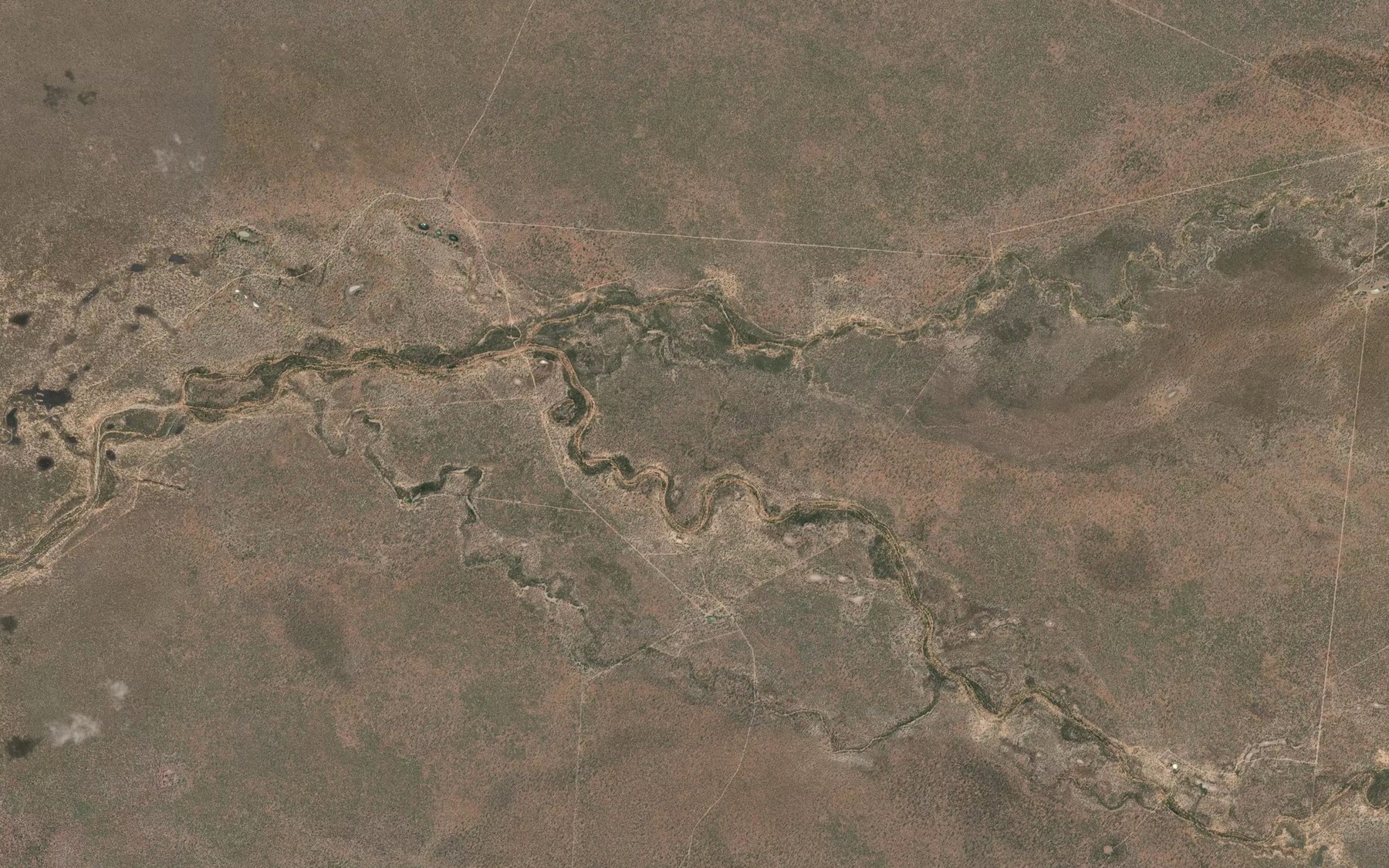 Satellite map of the Rocky Creek