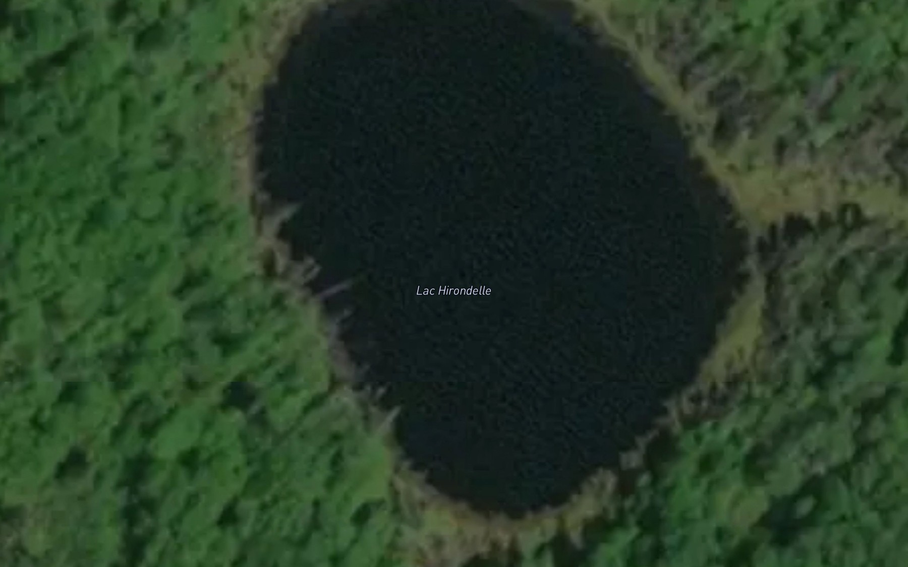 Satellite map of the Lac Hirondelle