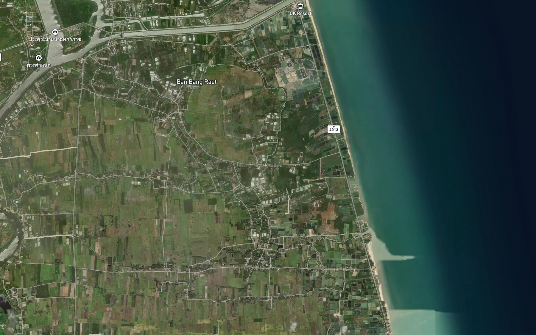 Satellite map of the Khlong Makhamthet