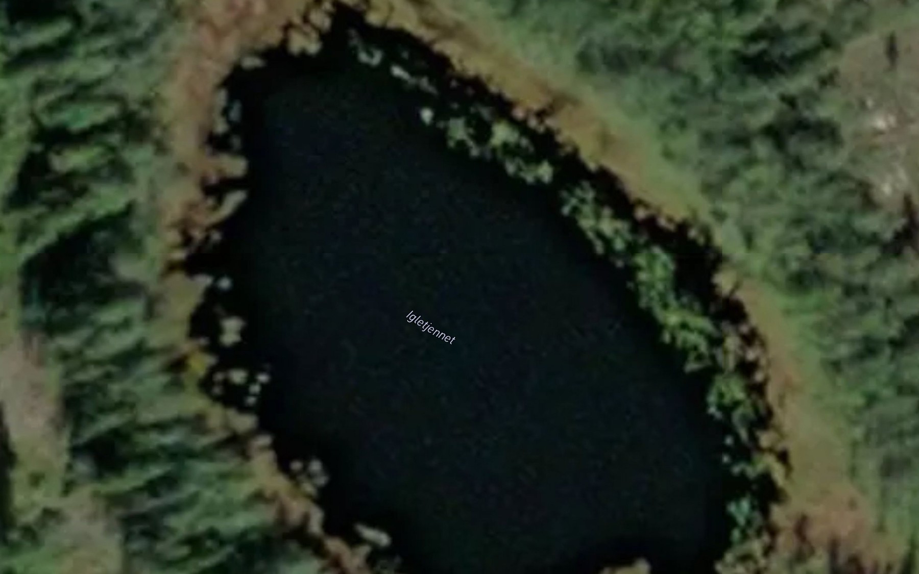 Satellite map of the Igletjennet