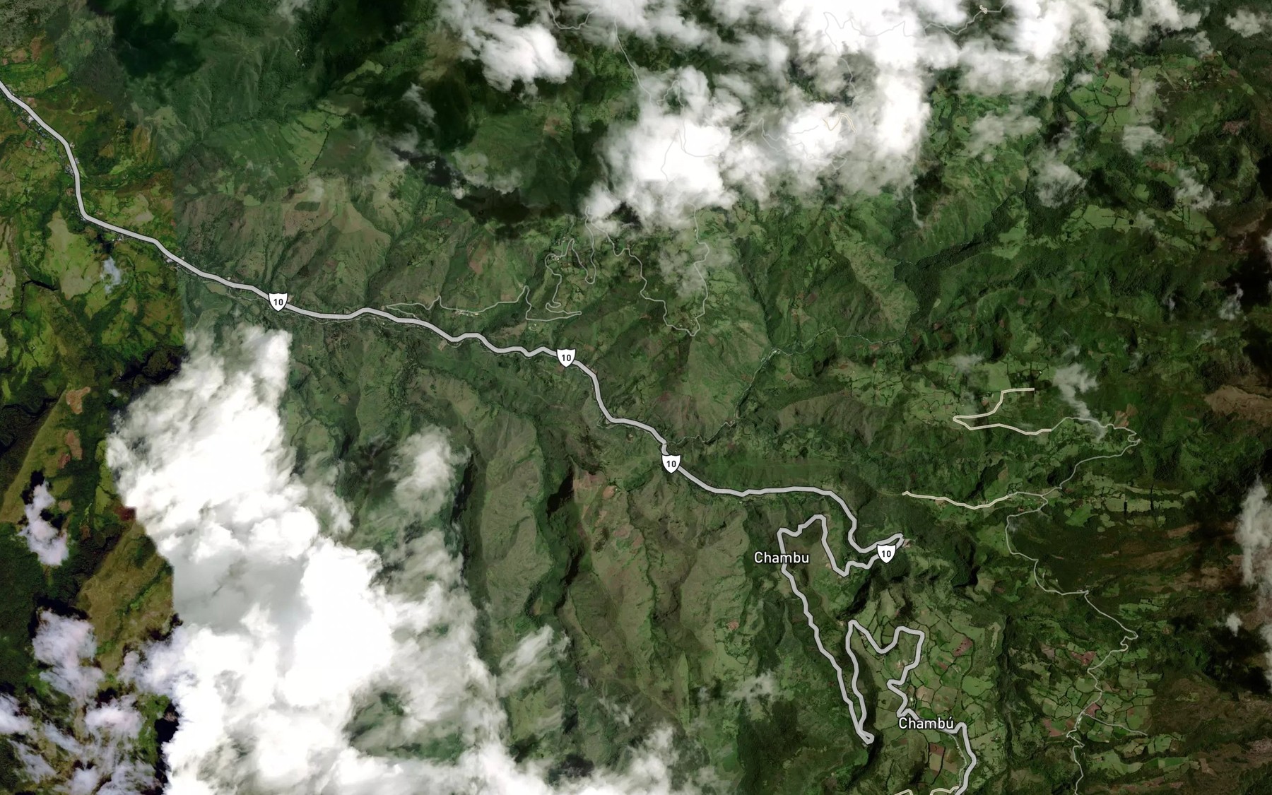 Satellite map of the Rio Verde