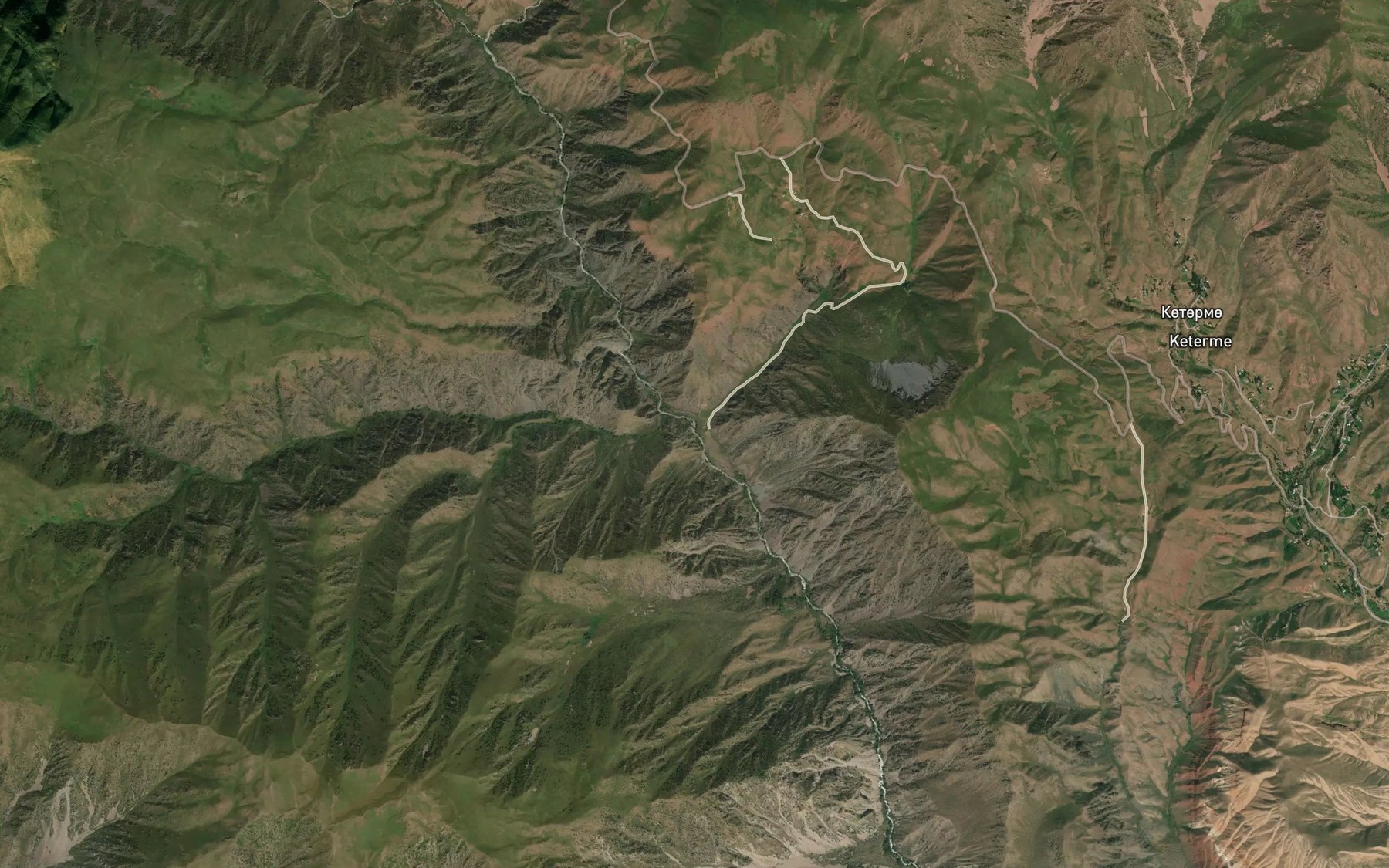 Satellite map of the Irisu