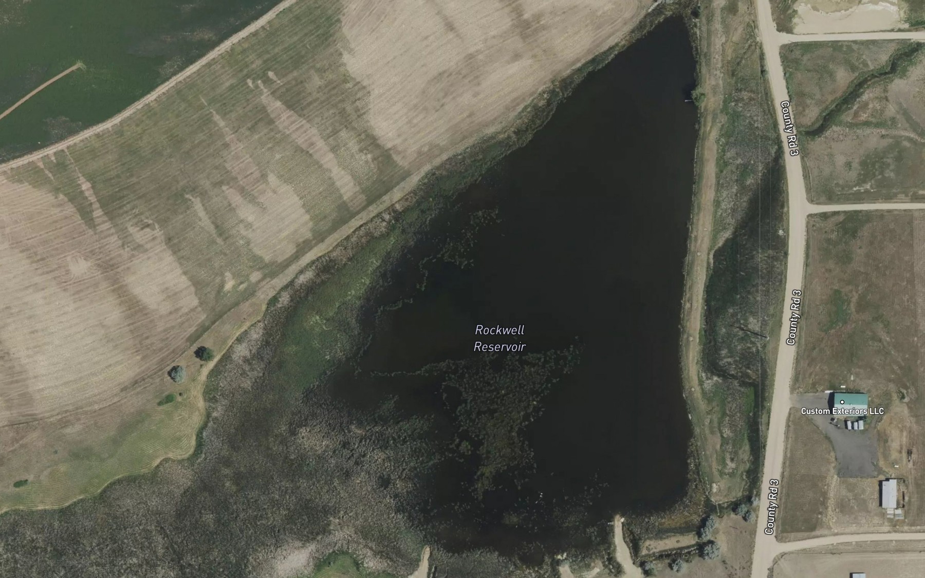 Satellite map of the Rockwell Reservoir