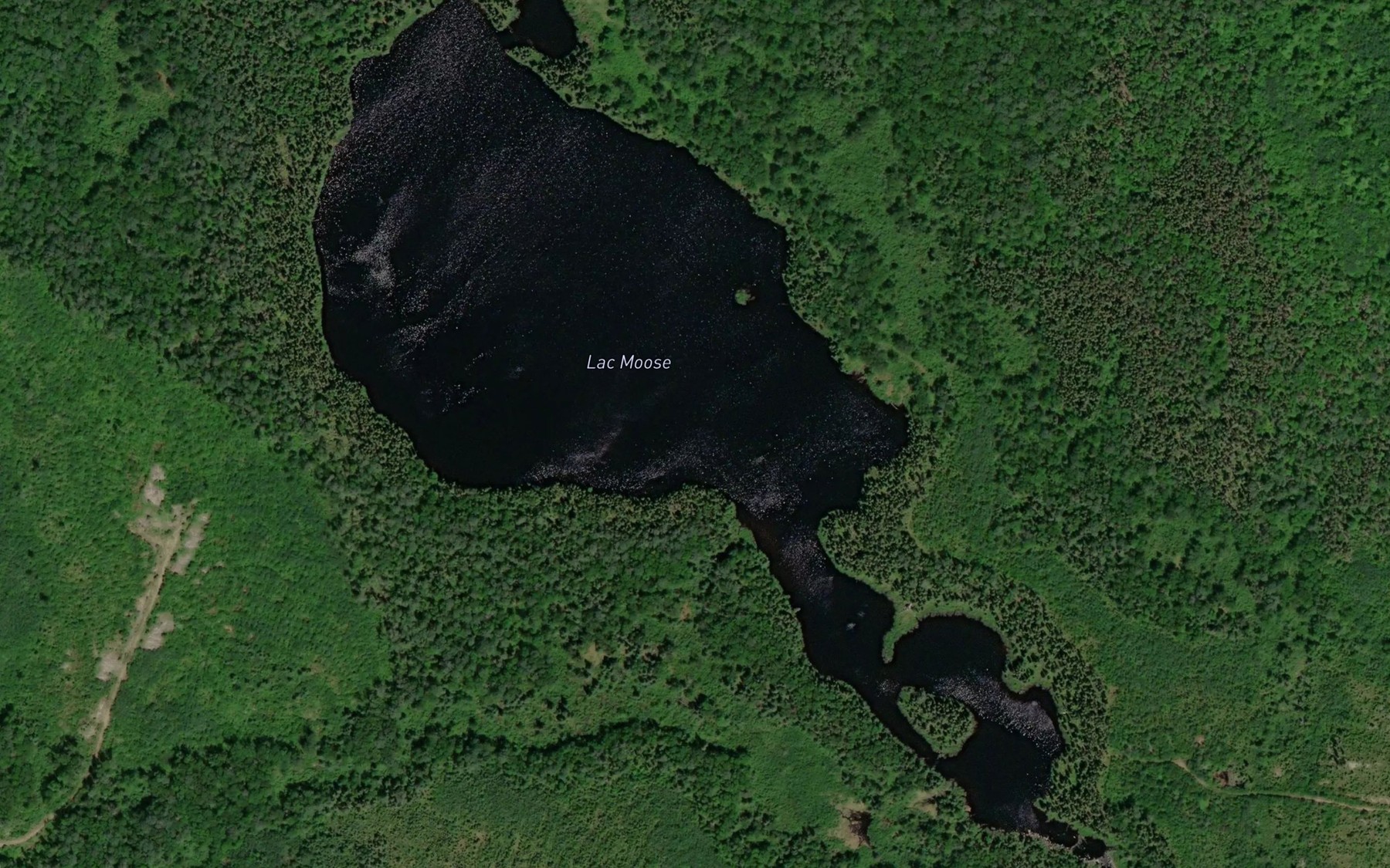 Satellite map of the Lac Moose