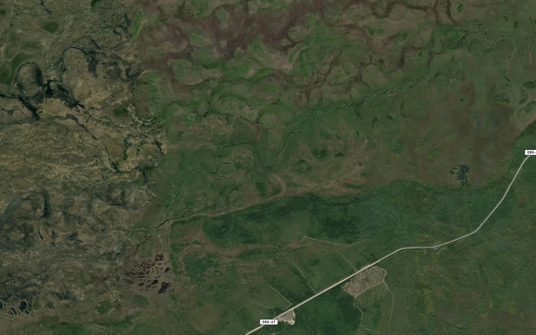 Satellite map of the Malyy Khevlak