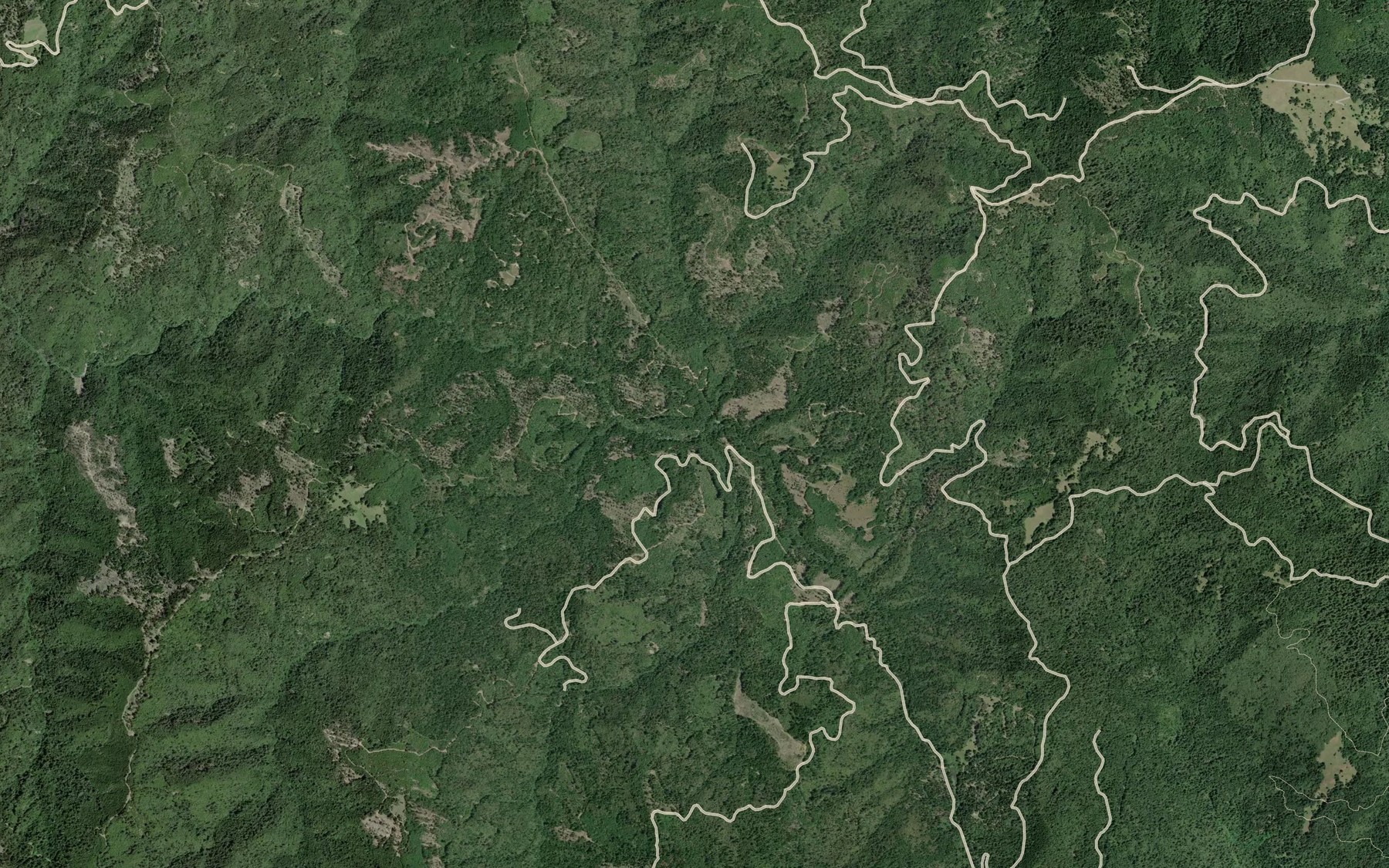 Satellite map of the Harmonica Creek
