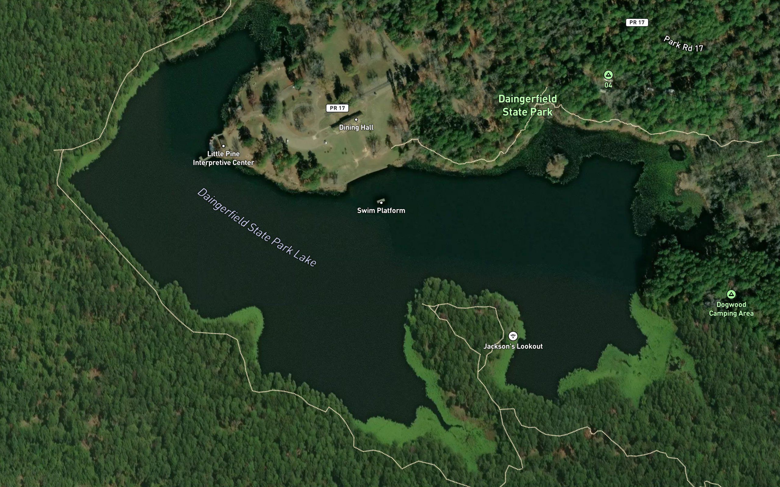 Daingerfield State Park Lake
