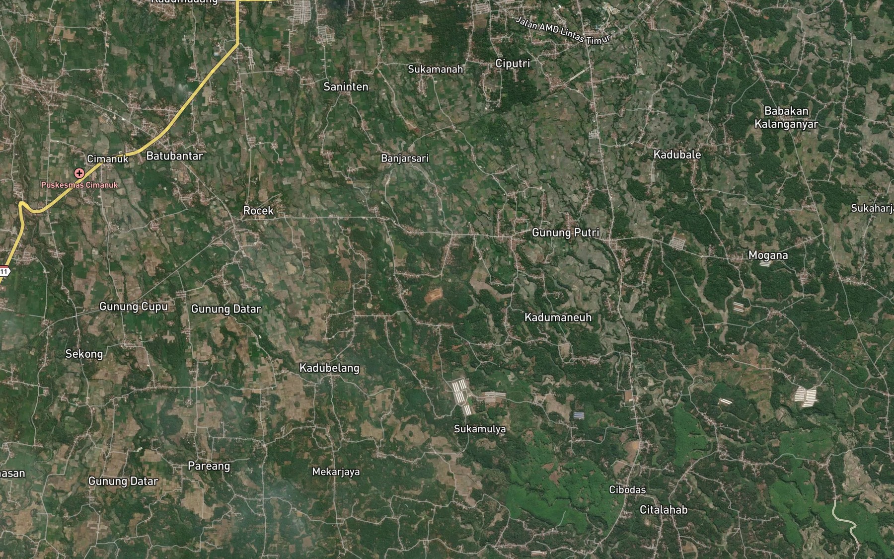 Satellite map of the Ci Mandala