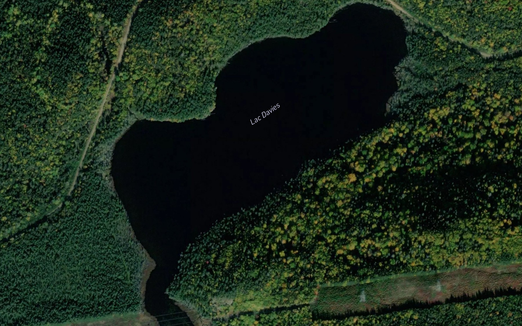 Satellite map of the Lac Davies