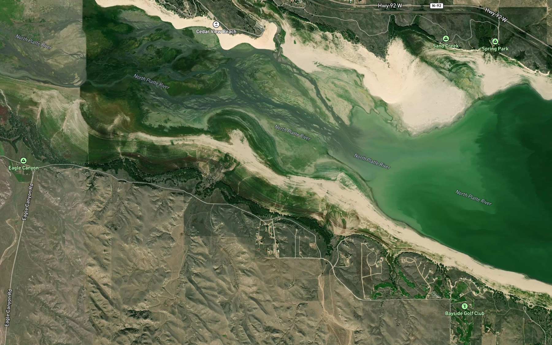 Satellite map of the Spot 8