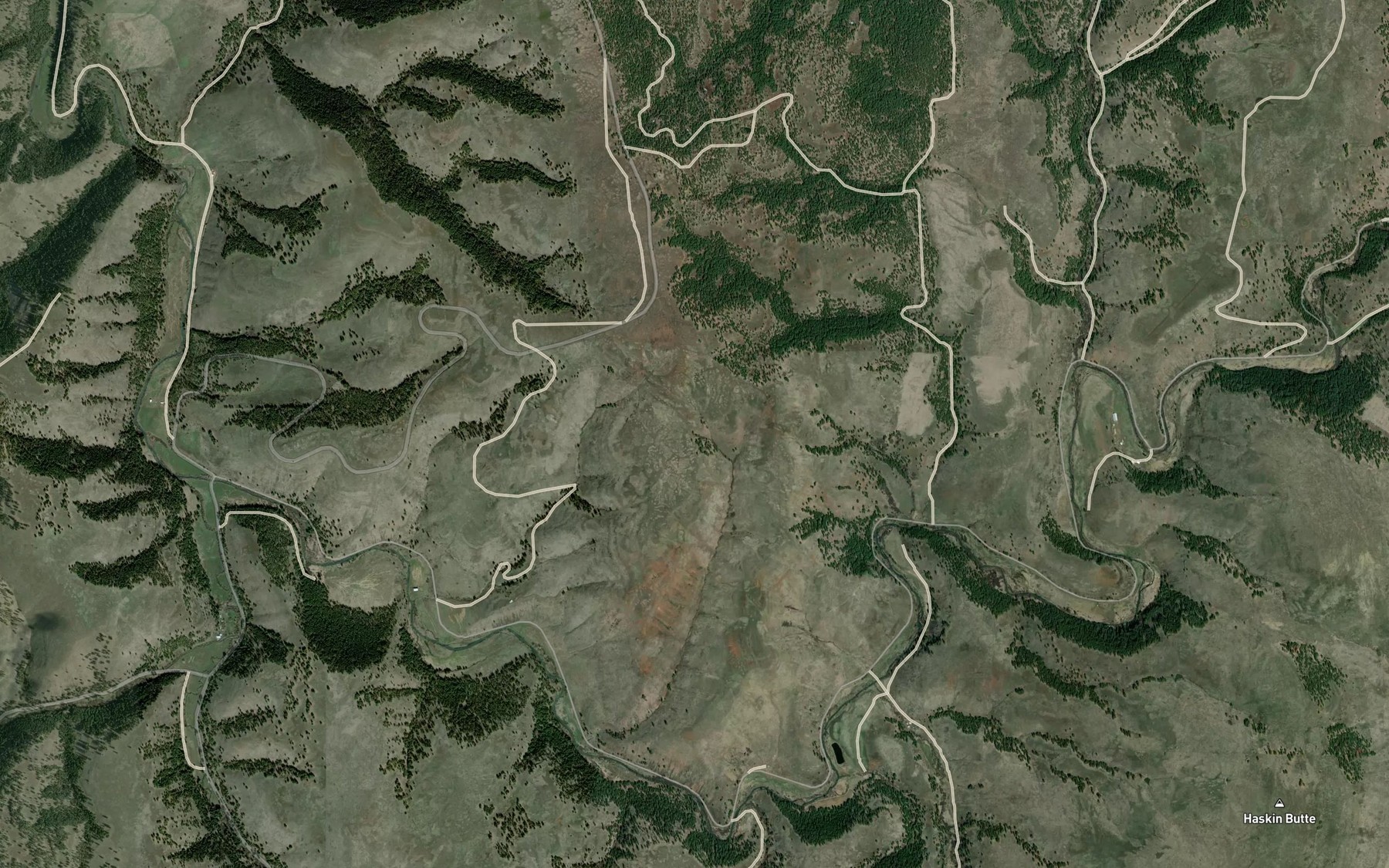 Satellite map of the Spangler Spring