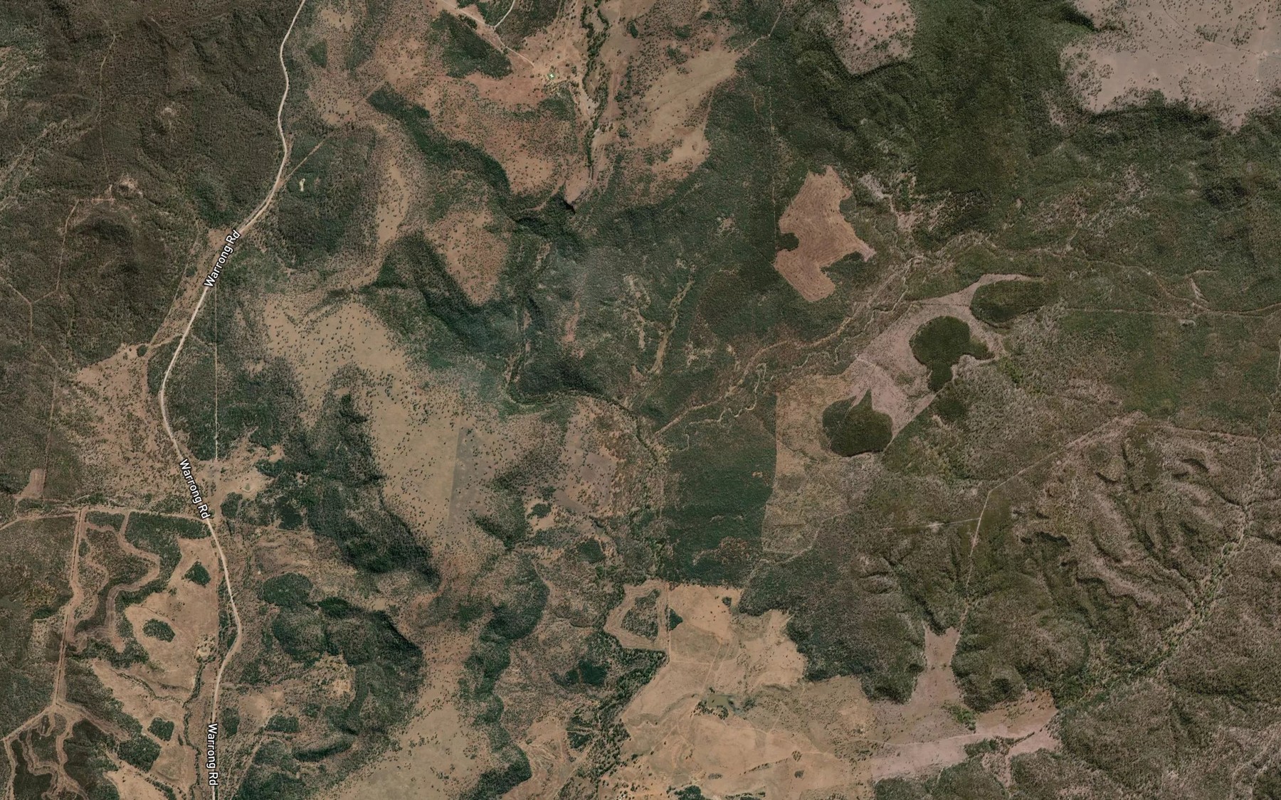 Satellite map of the Tinborn Creek