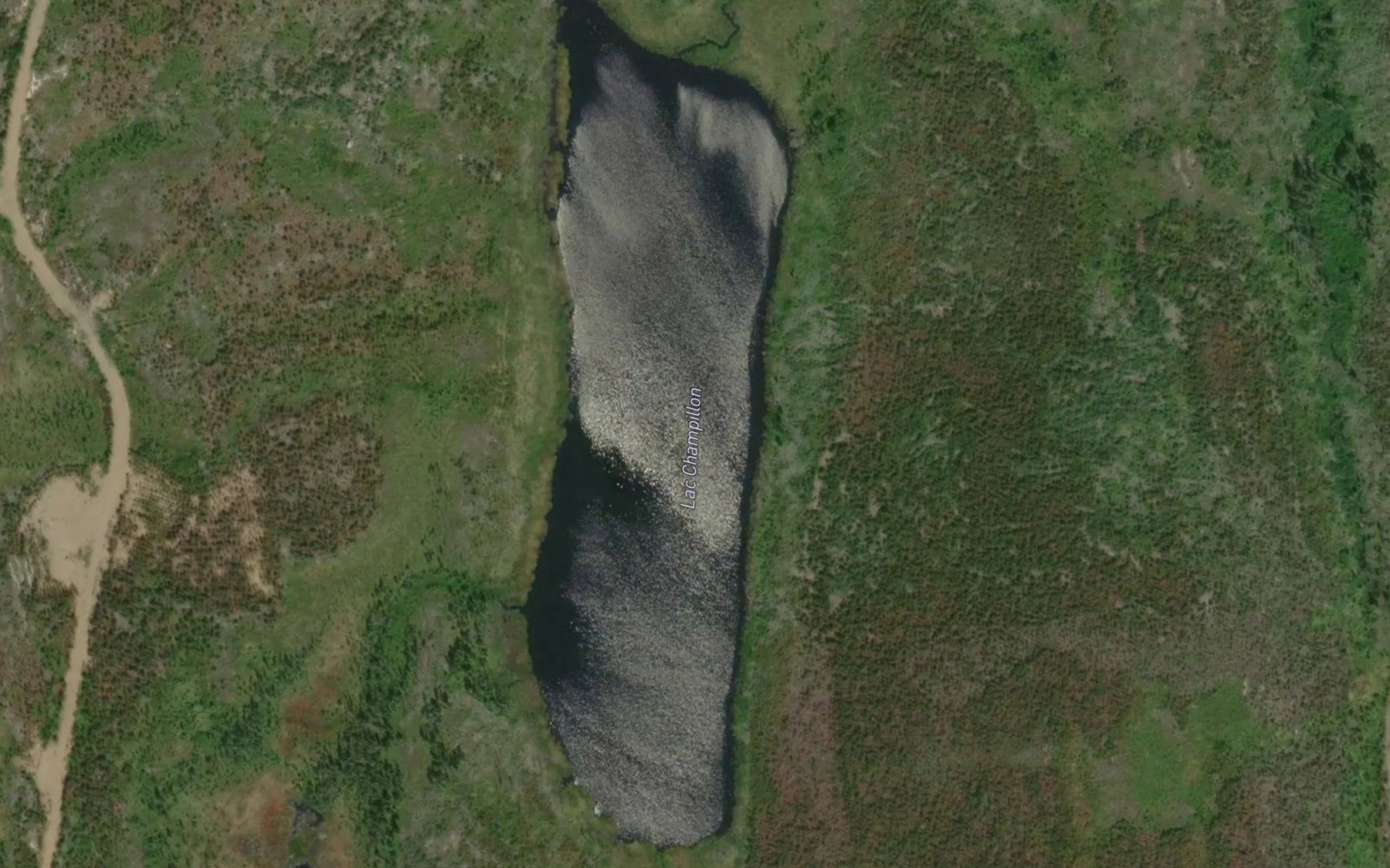 Satellite map of the Lac Champillon