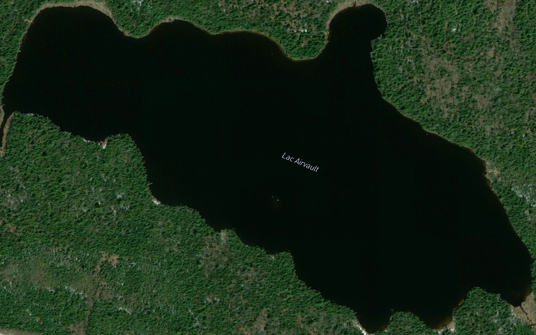 Satellite map of the Lac Airvault