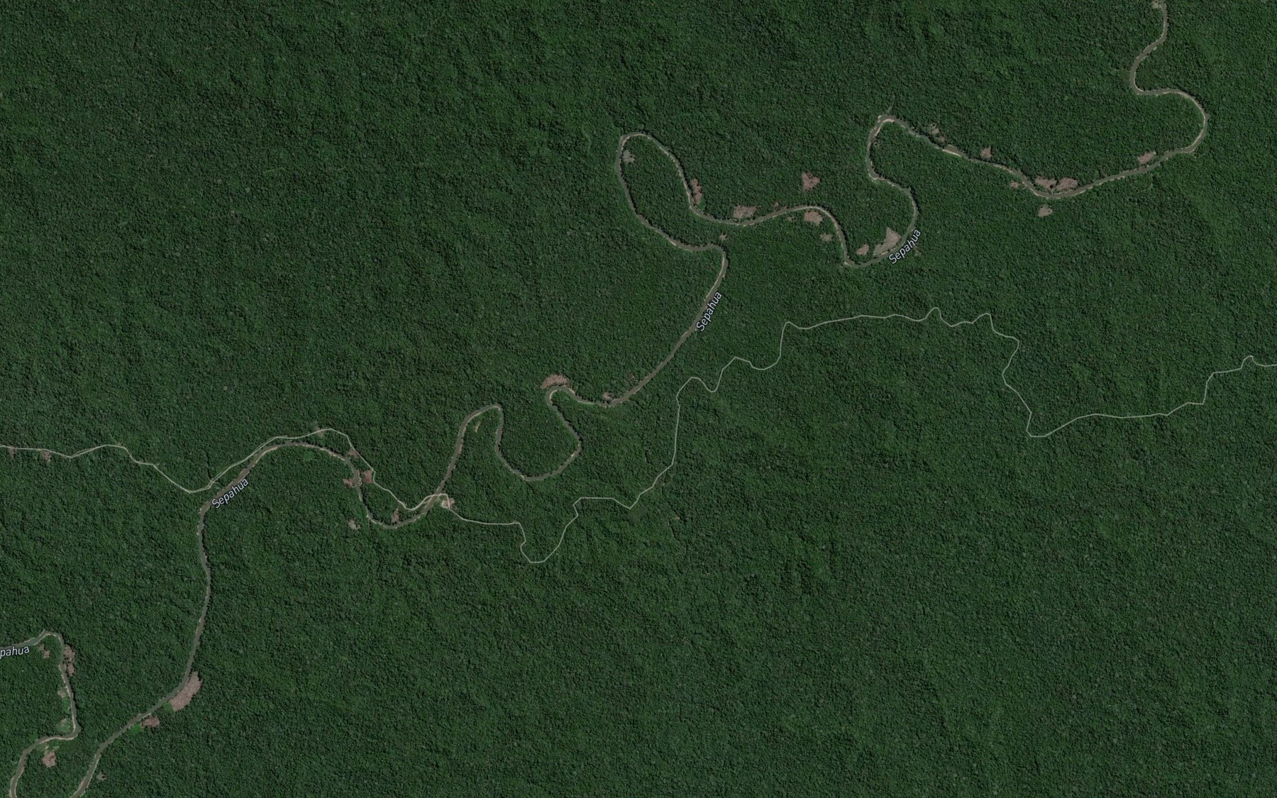 Satellite map of the Quebrada Pongo