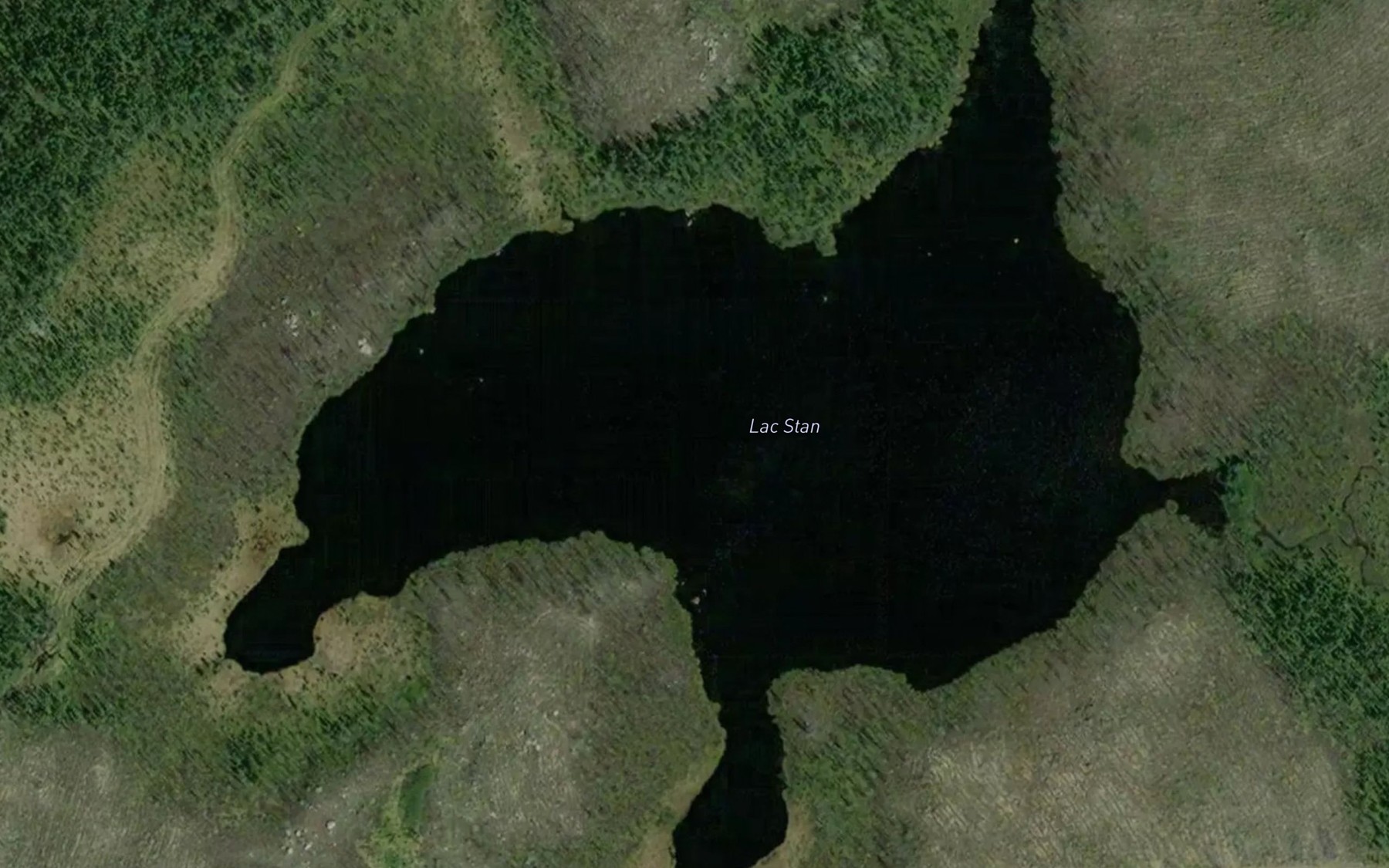 Satellite map of the Lac Stan