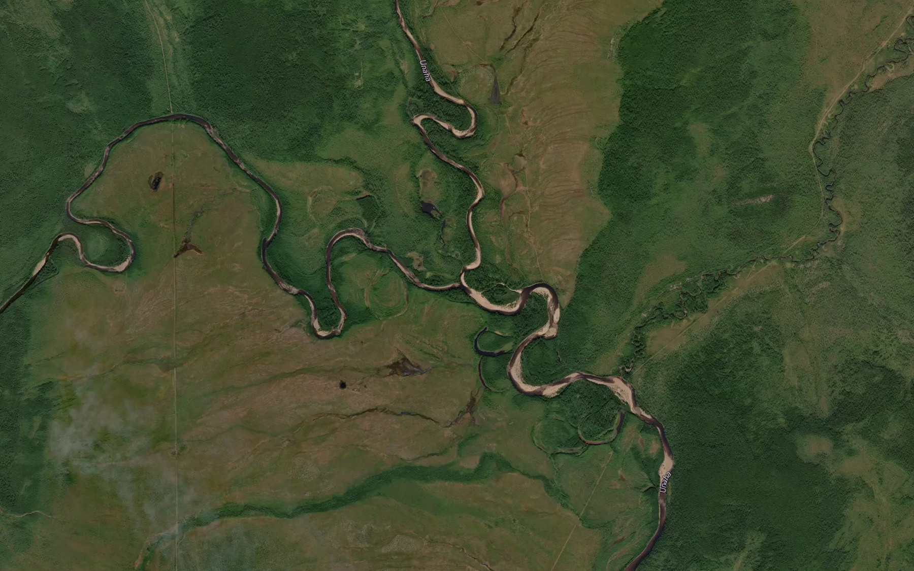 Satellite map of the Unakhakan