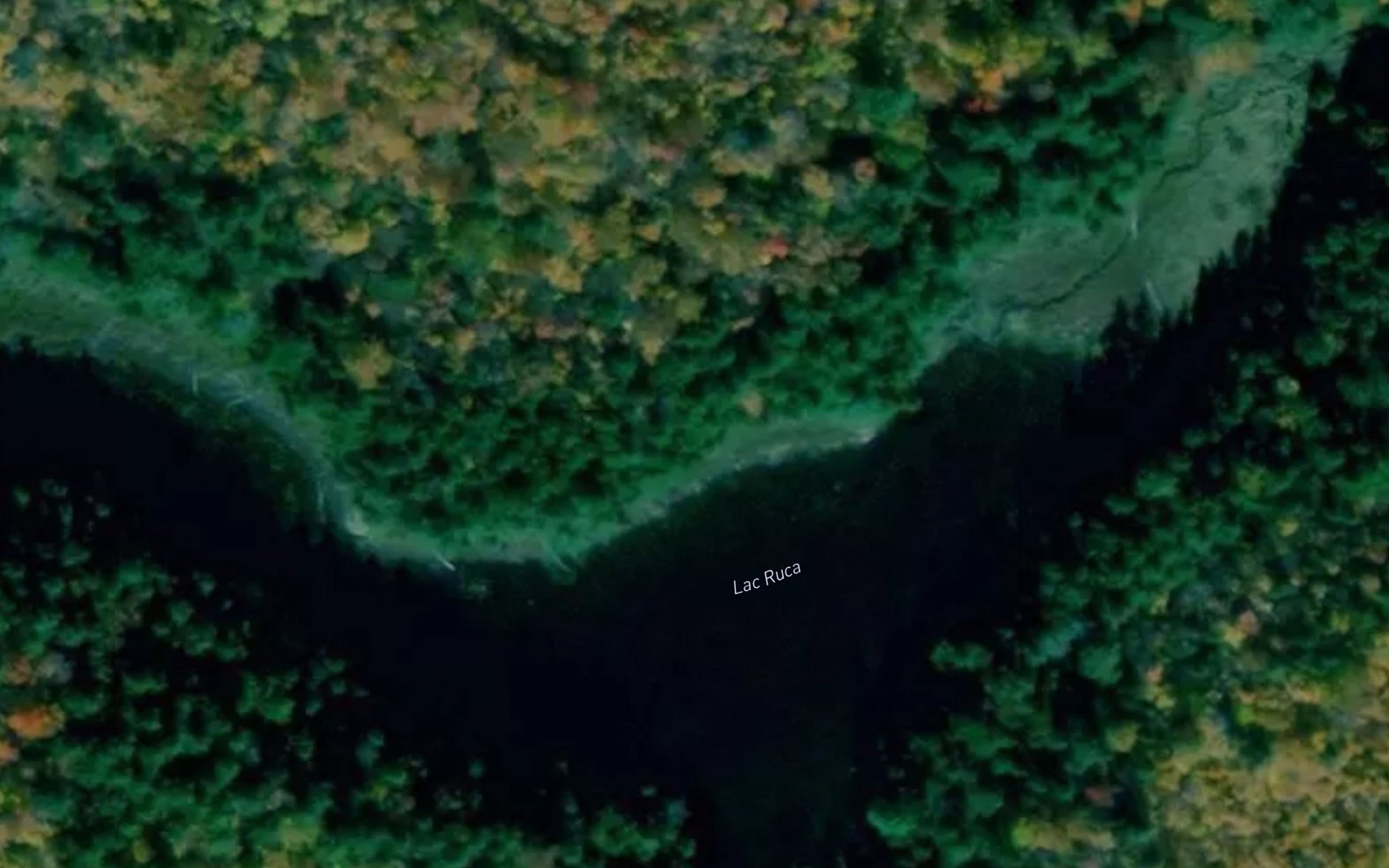 Satellite map of the Lac Ruca