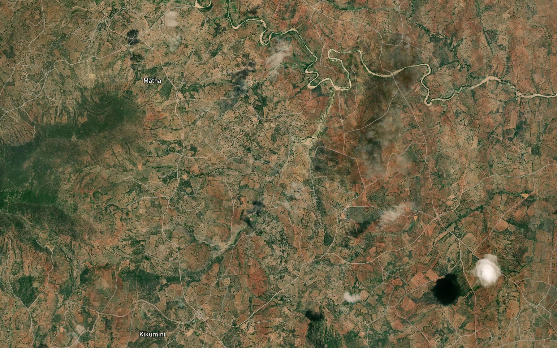 Satellite map of the Ndulu