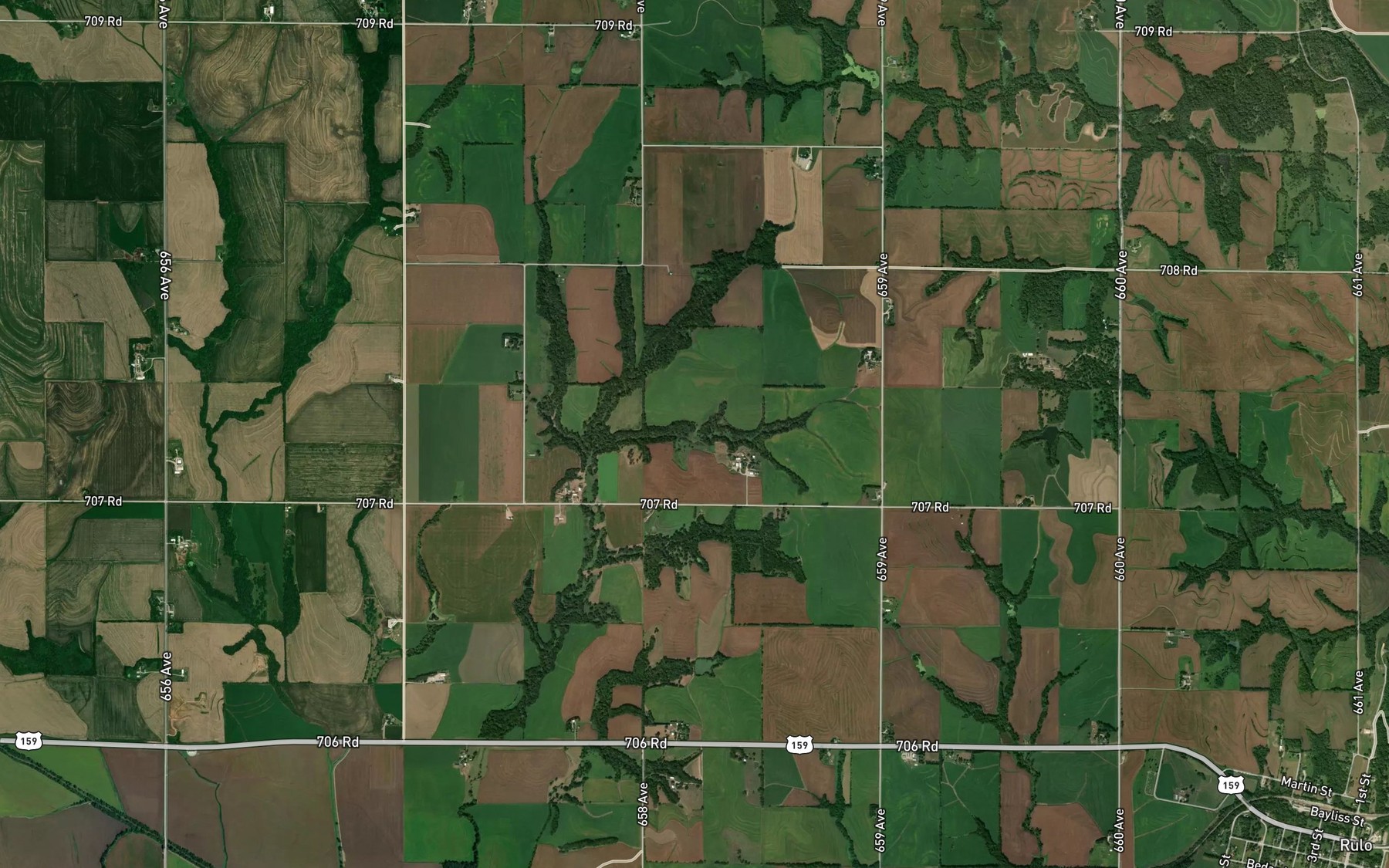 Satellite map of the Frost Reservoir