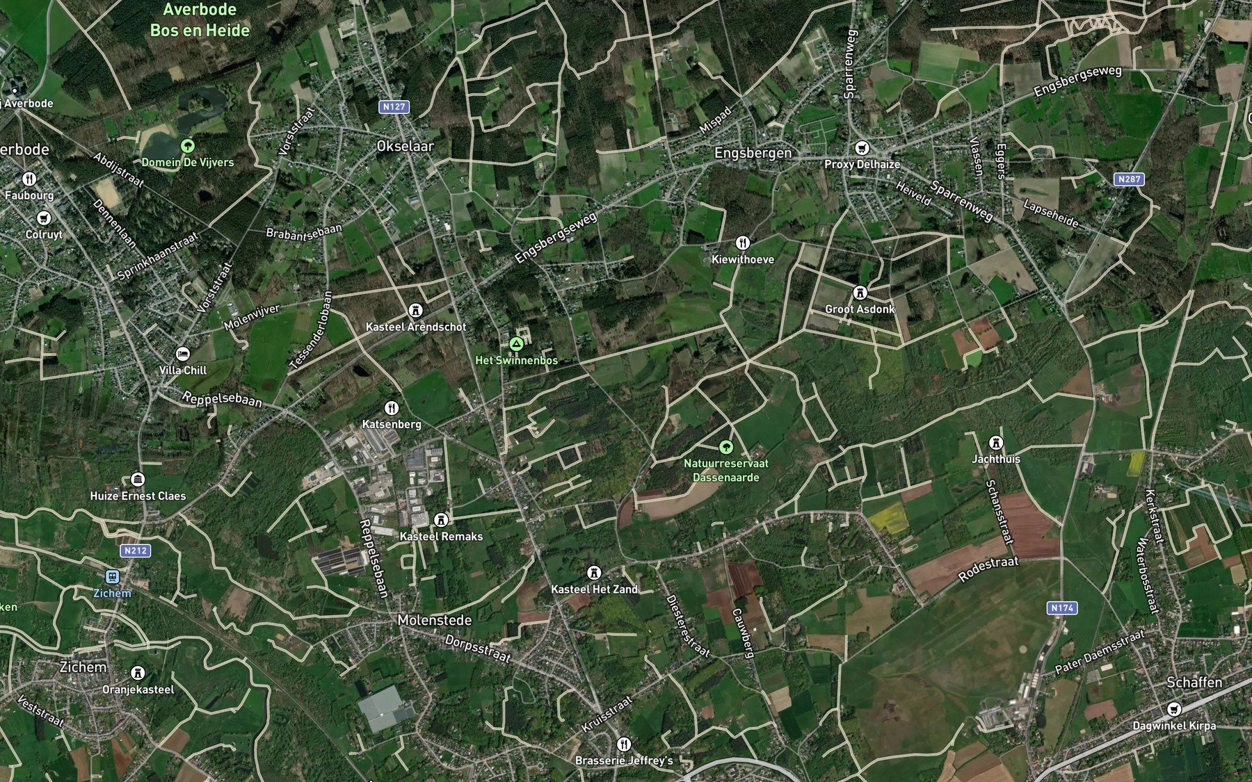 Satellite map of the Kleinebeek