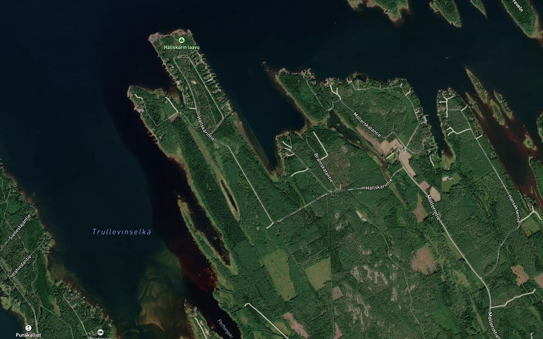 Satellite map of the Skataviken