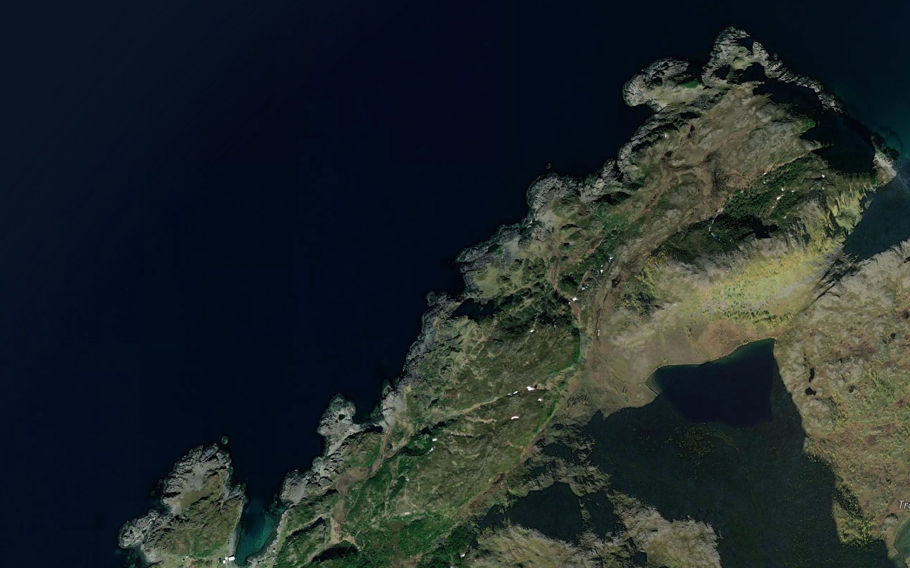 Satellite map of the Sorlundkjeila