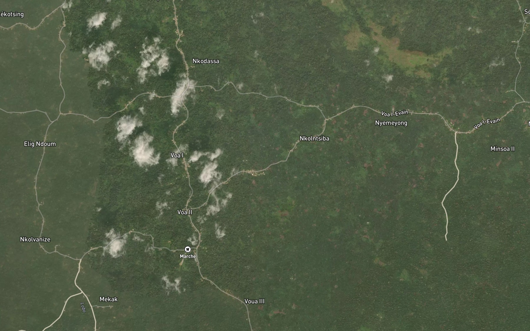 Satellite map of the Vaneze