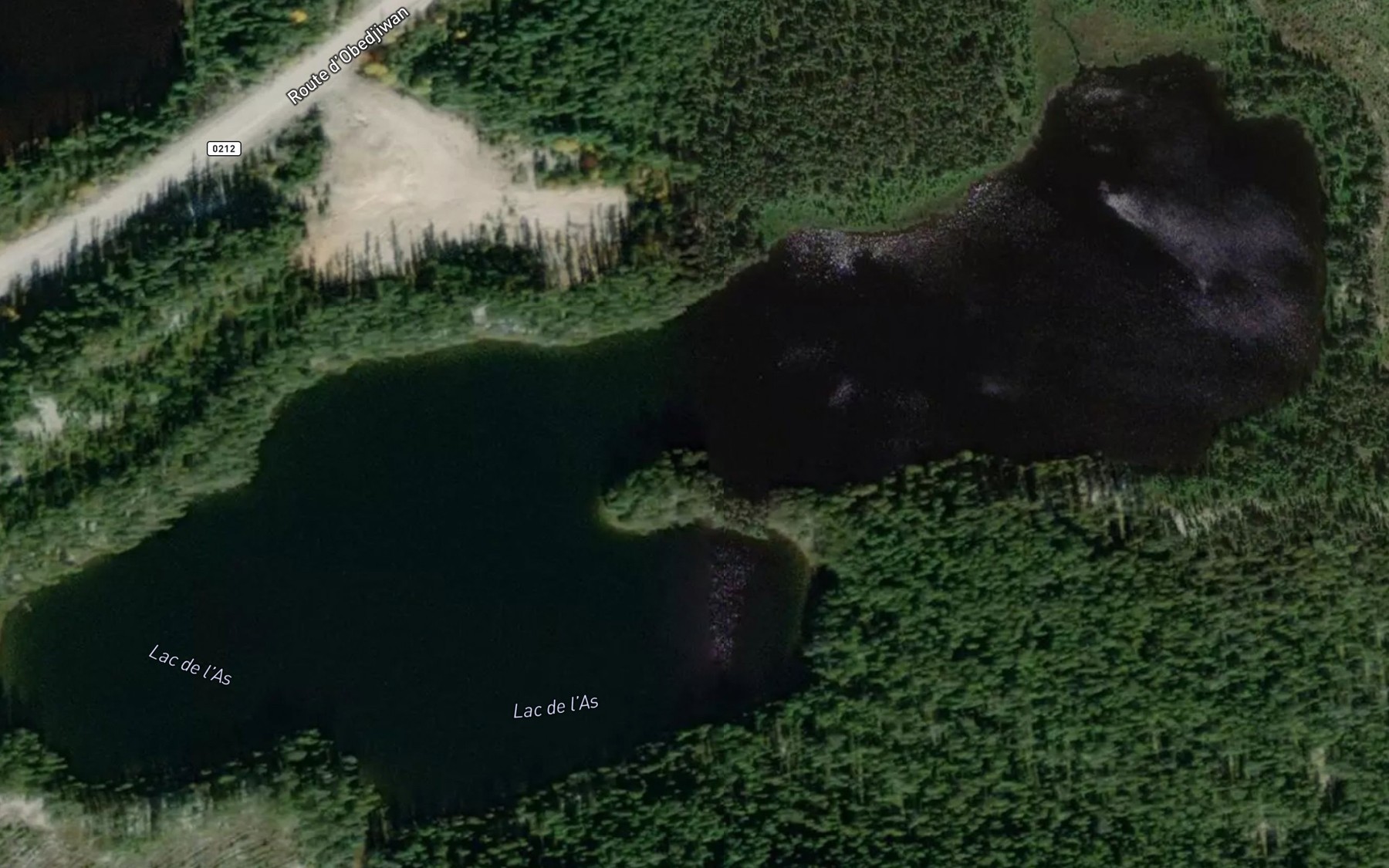 Satellite map of the Lac de l'As