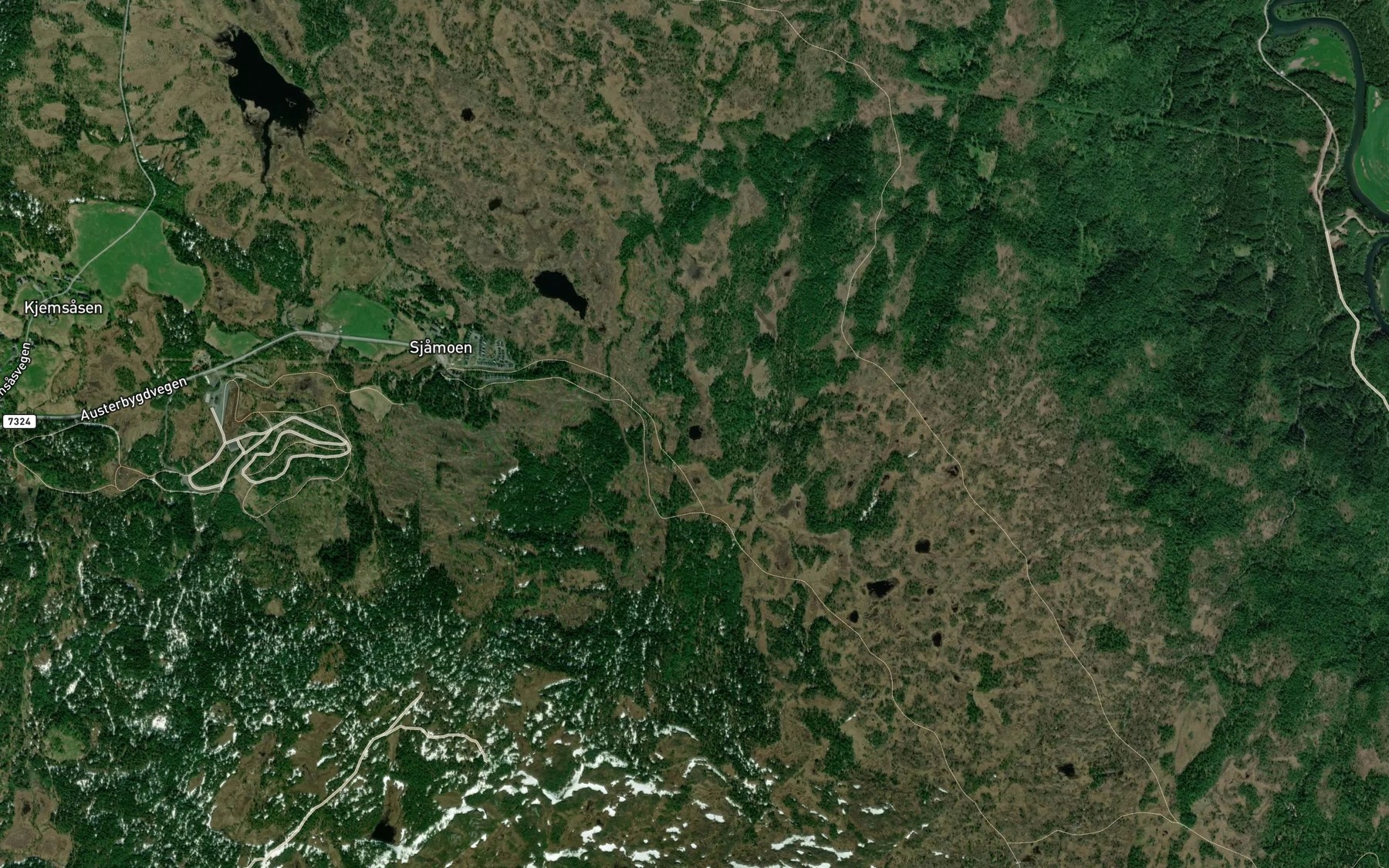 Satellite map of the Skurvastjonna