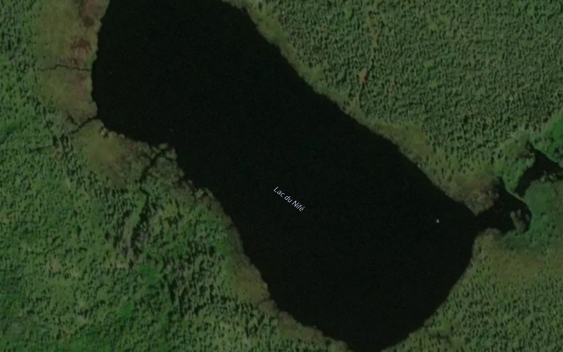 Satellite map of the Lac du Nife